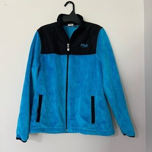 Fila Blue and Black Fleece Hoodie